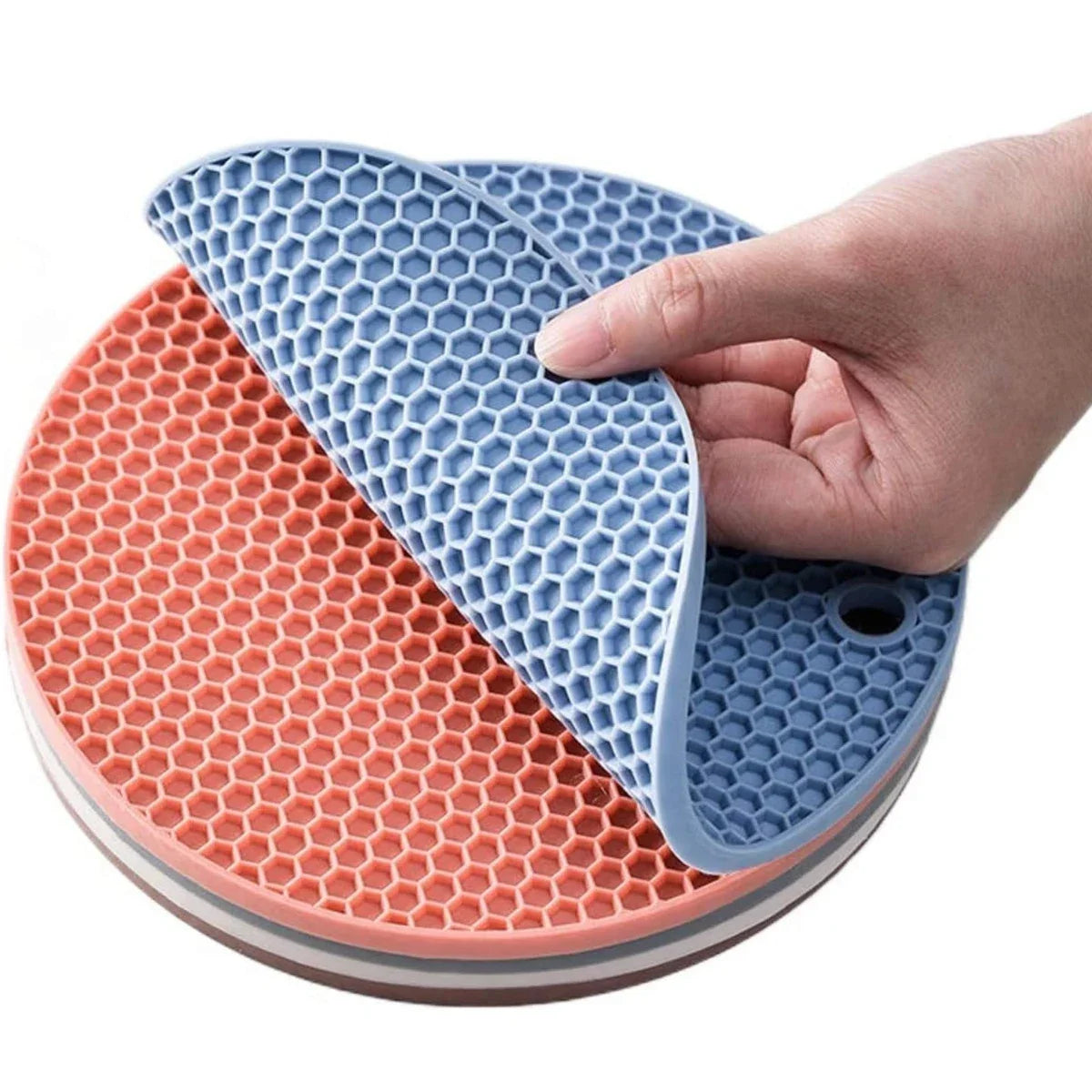 6 Pcs Honeycomb Silicone Trivet Set