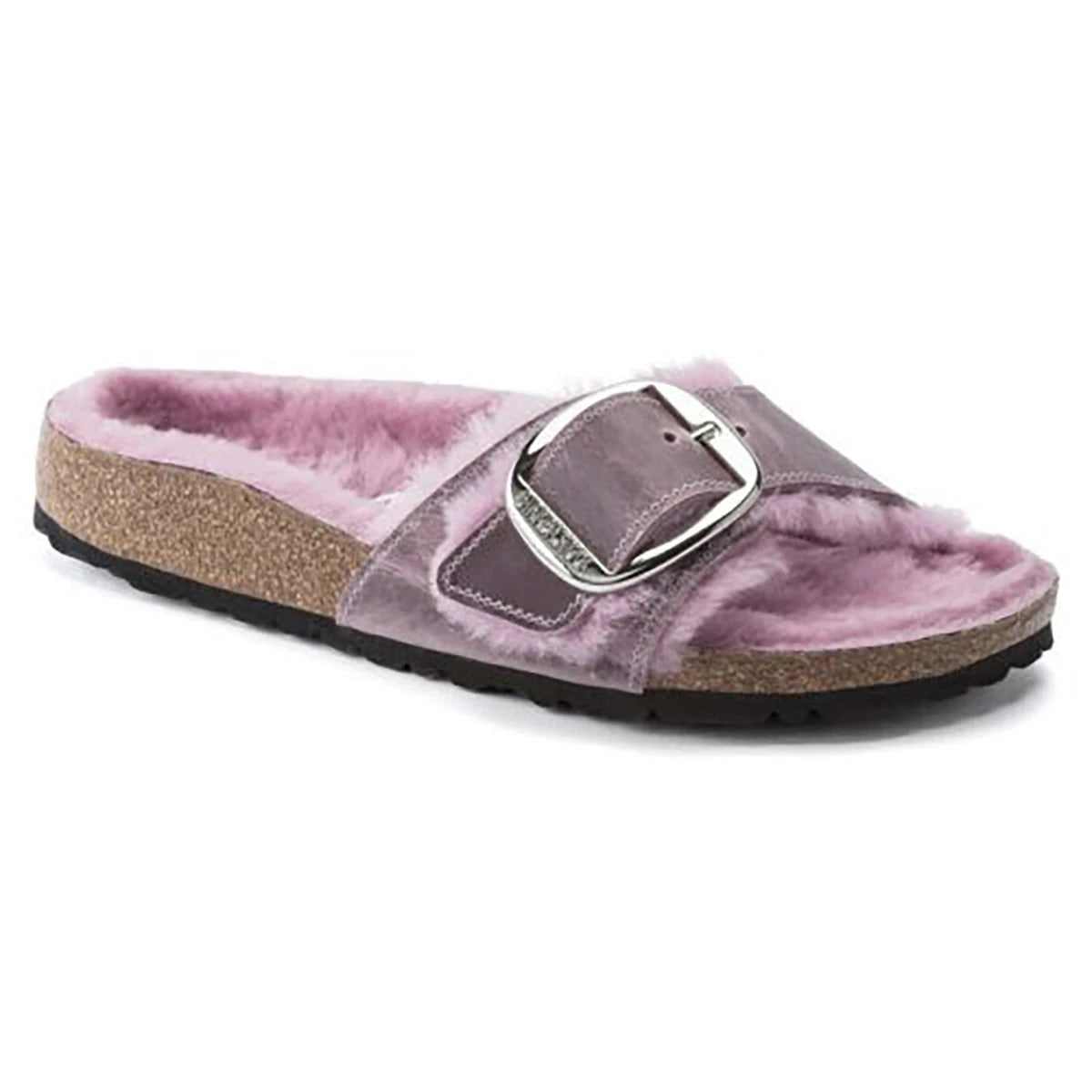 Birkenstock Madrid Big Buckle Natural Leather Lavender Sandals