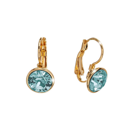 Classic Leverback Earrings with Sparkling Swarovski Crystals