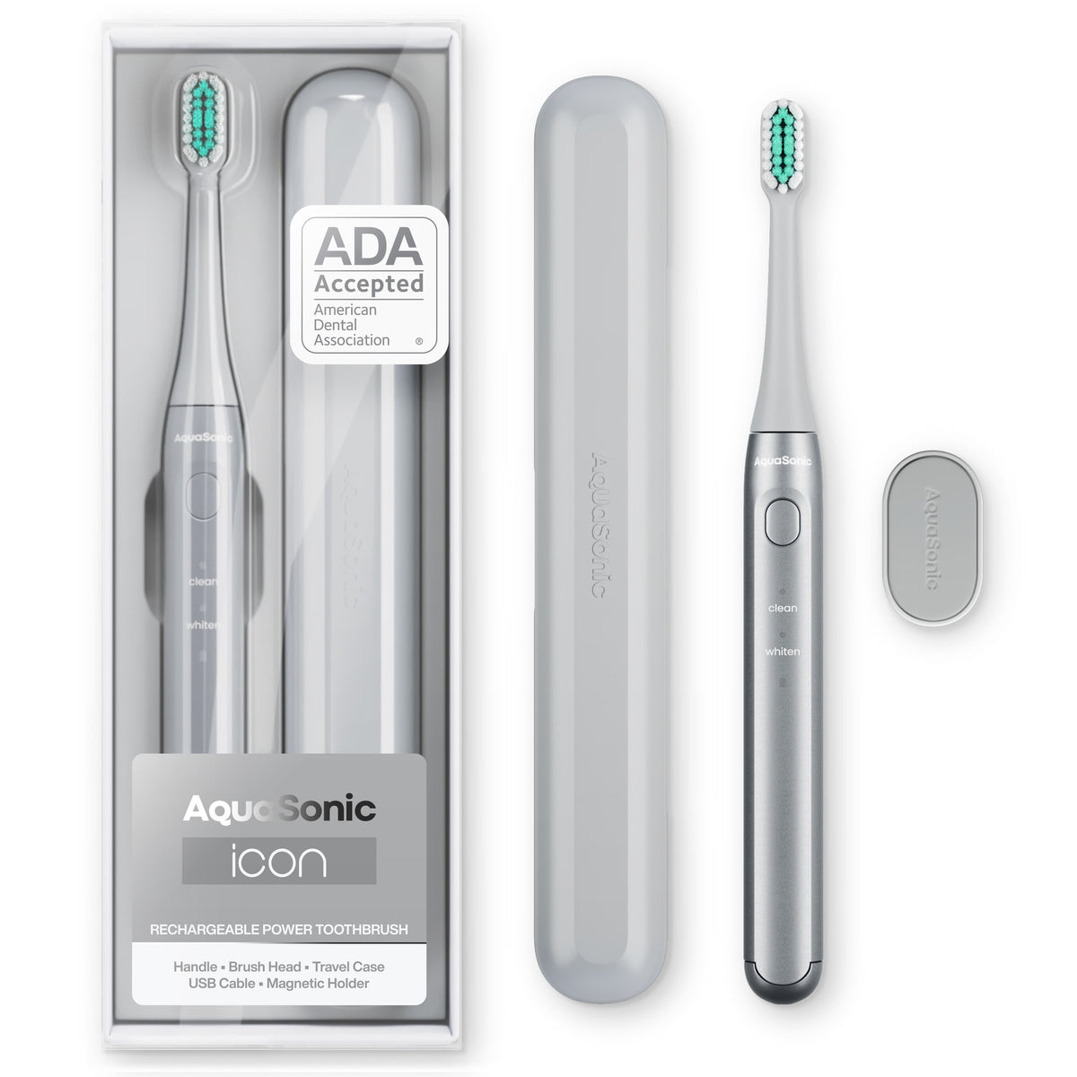 Aquasonic Icon Rechargeable Power Toothbrush