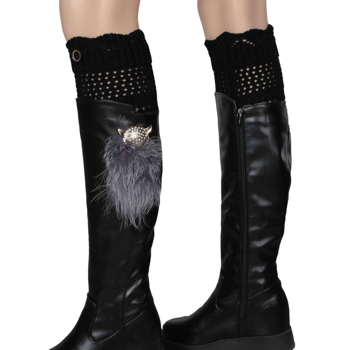 Fresh Fab Finds Women Winter Crochet Knit Leg Warmers