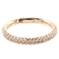 Swarovski Stone Rose Gold Ring Size 55