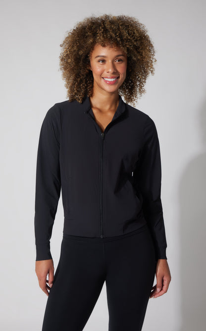 90 Degree by Reflex Warp Intown Full Zip Bomber Jacket