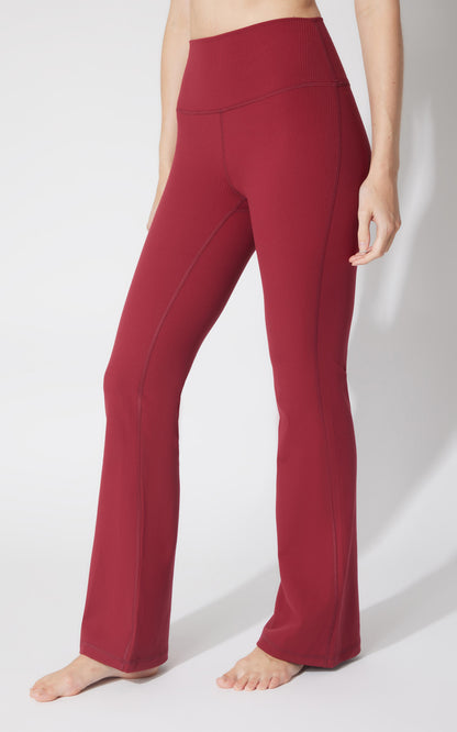 90 Degree by Reflex Felix Lux Ribbed Everyday Elastic Free Flare Leg Pant