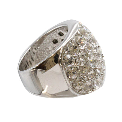 Adrian Buckley Pave Collection Silver Crystal Ring R345M (M)