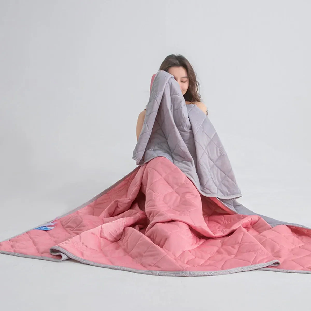 Dual-Sided Cooling Throw Blanket