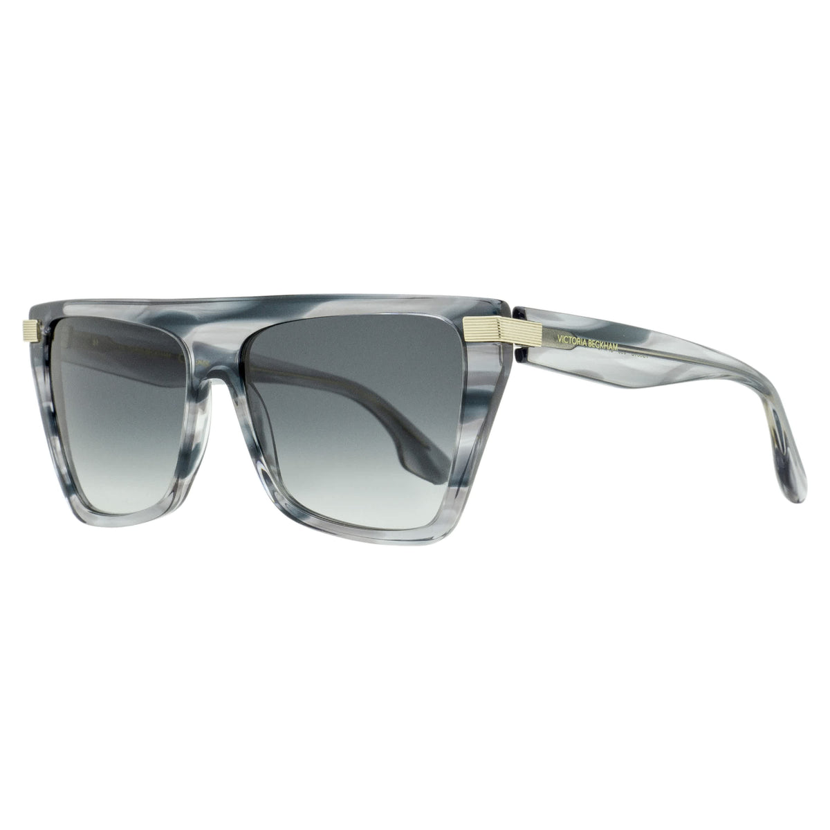Victoria Beckham Tapered Rectangle Sunglasses VB684S 001 Black 57mm