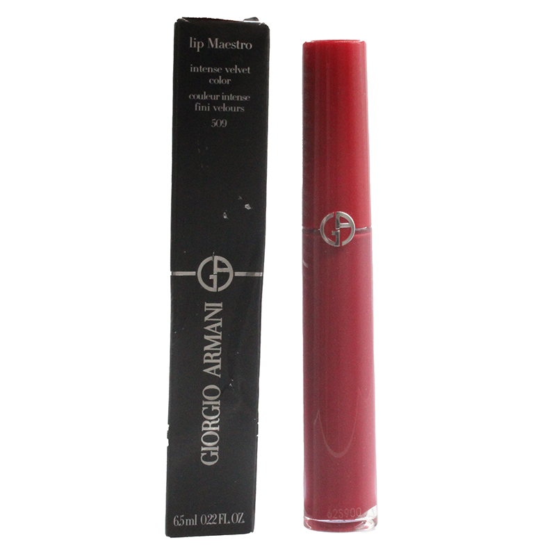 Giorgio Armani Lip Maestro Pink Lipstick 509 Ruby Rude (Blemished Box)