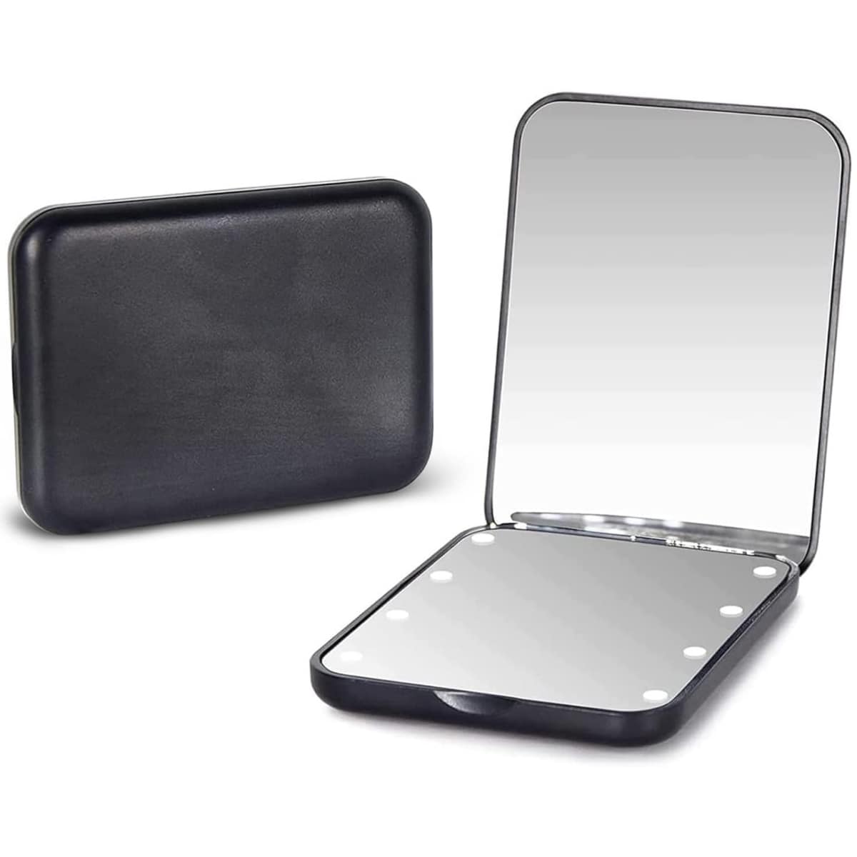 Foldable LED Travel 2X Magnification Makeup Mirror
