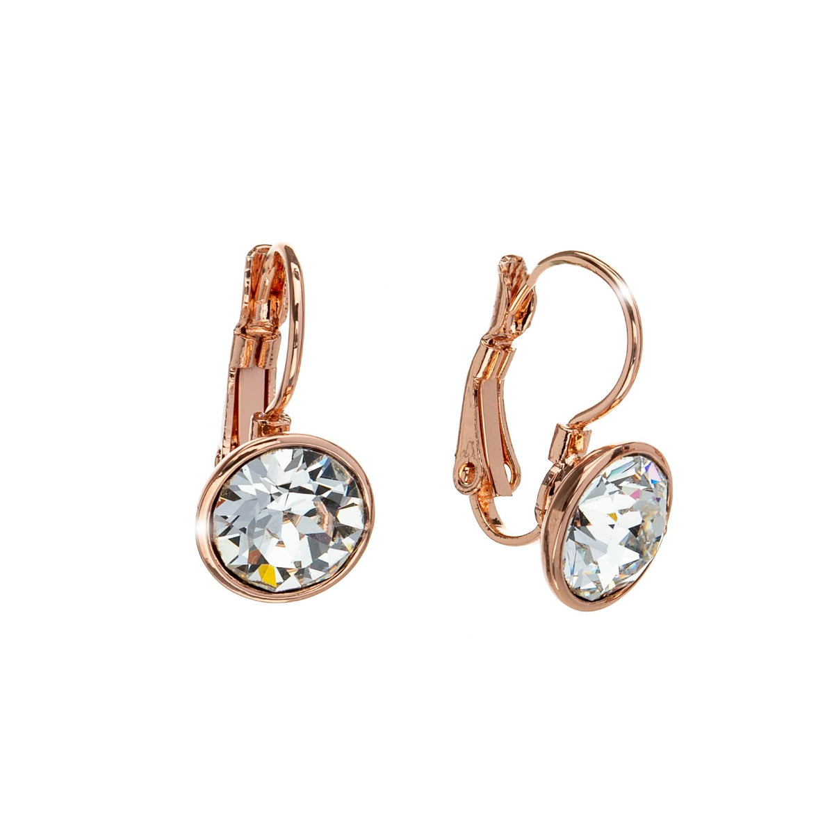 Classic Leverback Earrings with Sparkling Swarovski Crystals