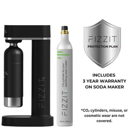 Fizzit™ Spärklï Carbonated Water Soda Maker with Stainless Steel Bottle – Dishwasher Safe Bottles - Sparkling Water Maker