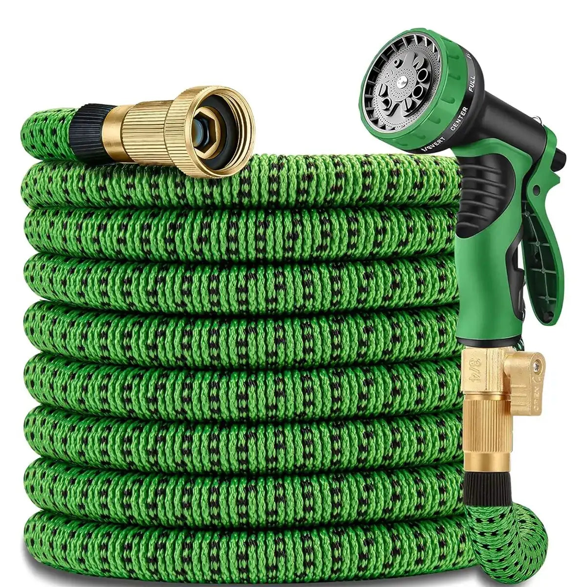 Anti-Kink Outdoor Garden Hose with Spray Gun
