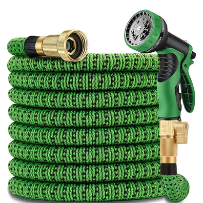 Anti-Kink Outdoor Garden Hose with Spray Gun