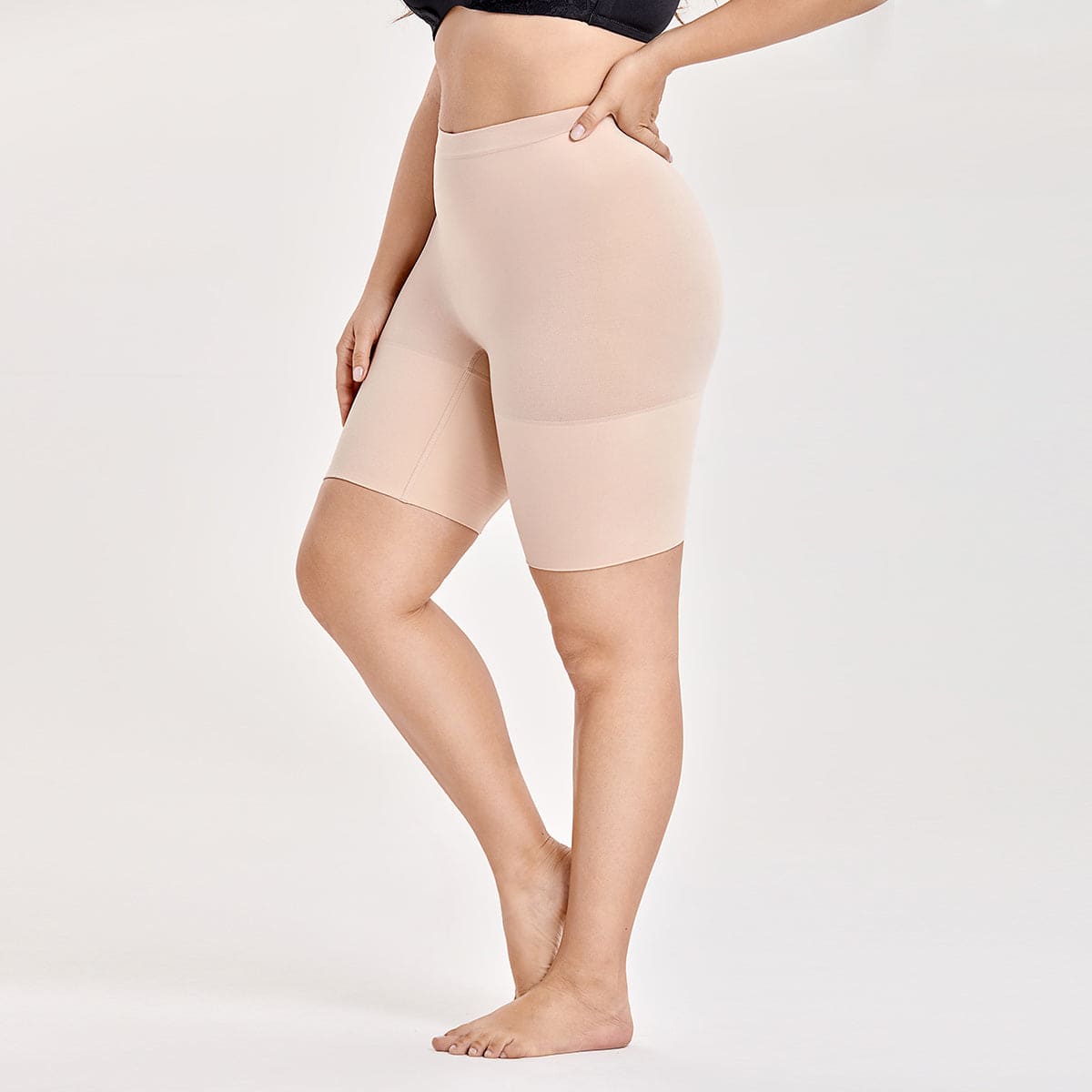 High-Waist Lightweight Tummy Control Thigh Slimmer Shapewear Shorts