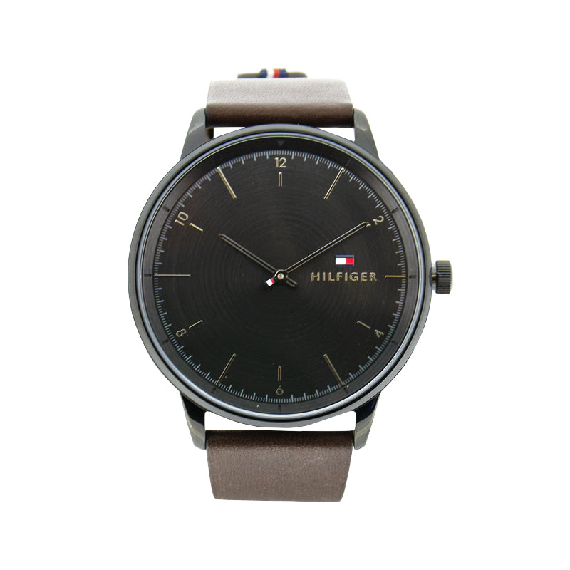 Tommy Hilfiger Men's Watch Brown Leather Hendrix 1791876