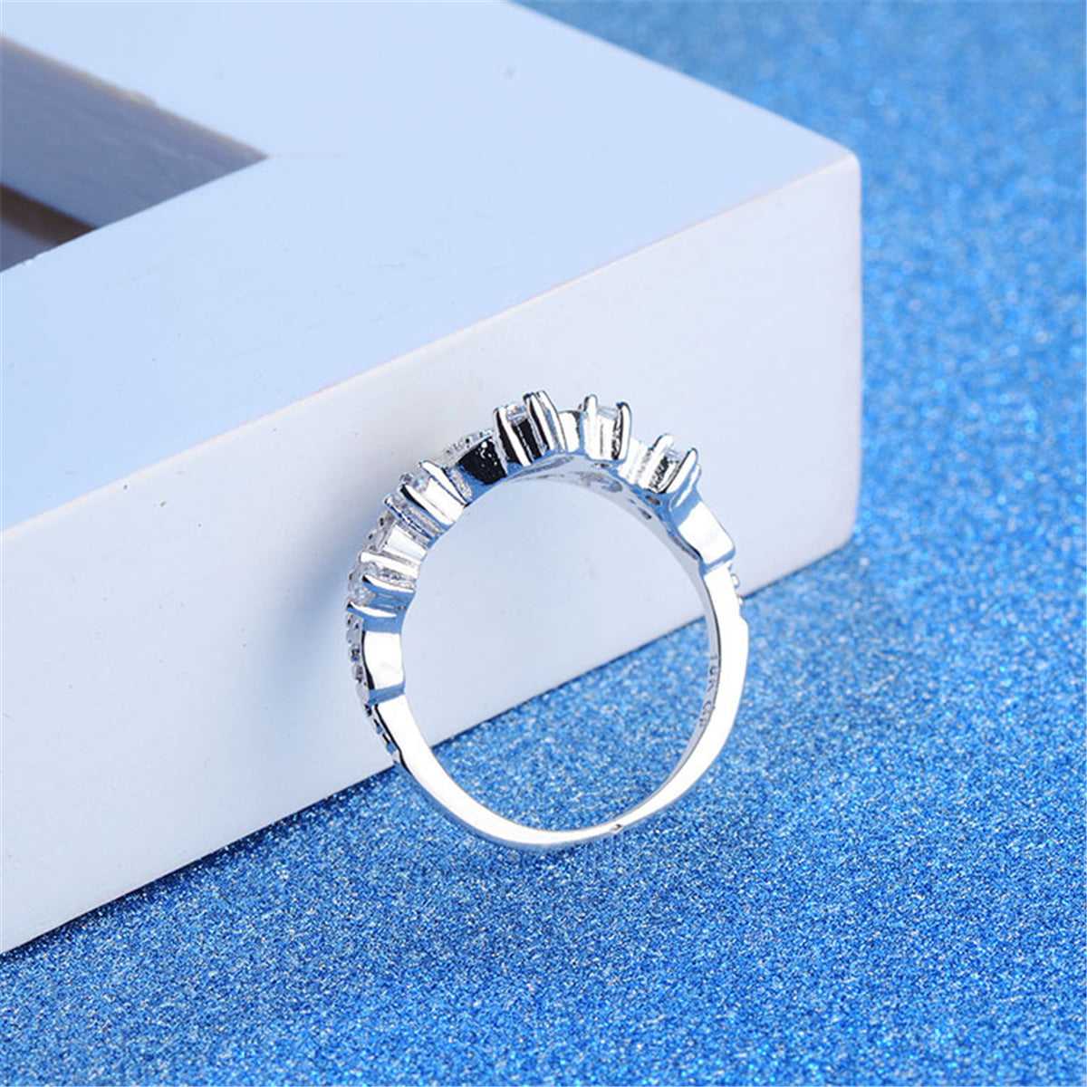 Crystal & Cubic Zirconia Crown Ring
