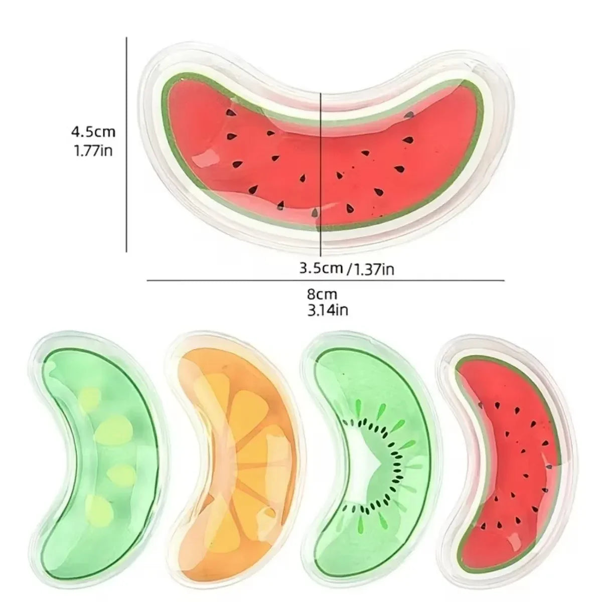 Cute Fruit Slice Reusable Gel Eye Compress Pads