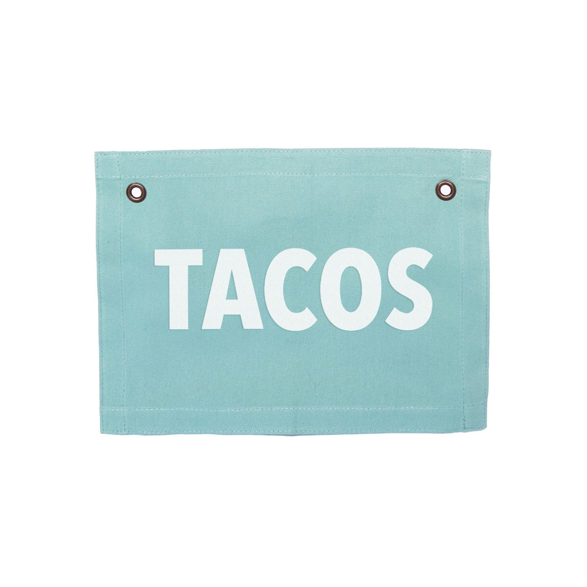 Frankie Jean Tacos Small Canvas Flag