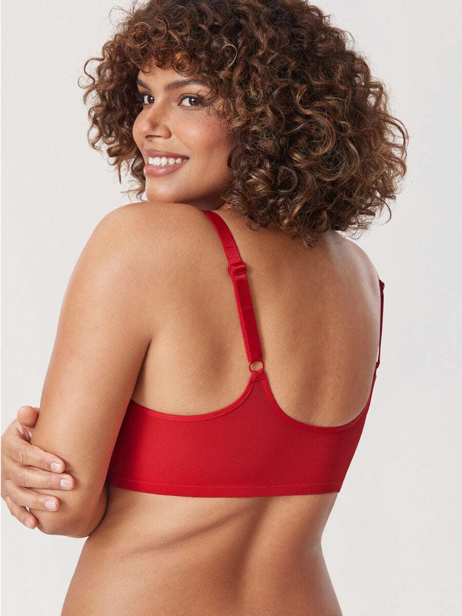 Front Closure Lace Underwire Plunge Bra