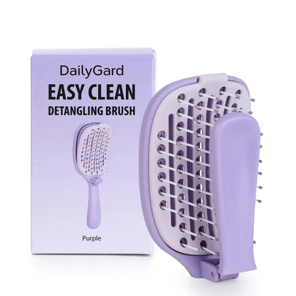 Foldable Self-Clean Detangler Brush