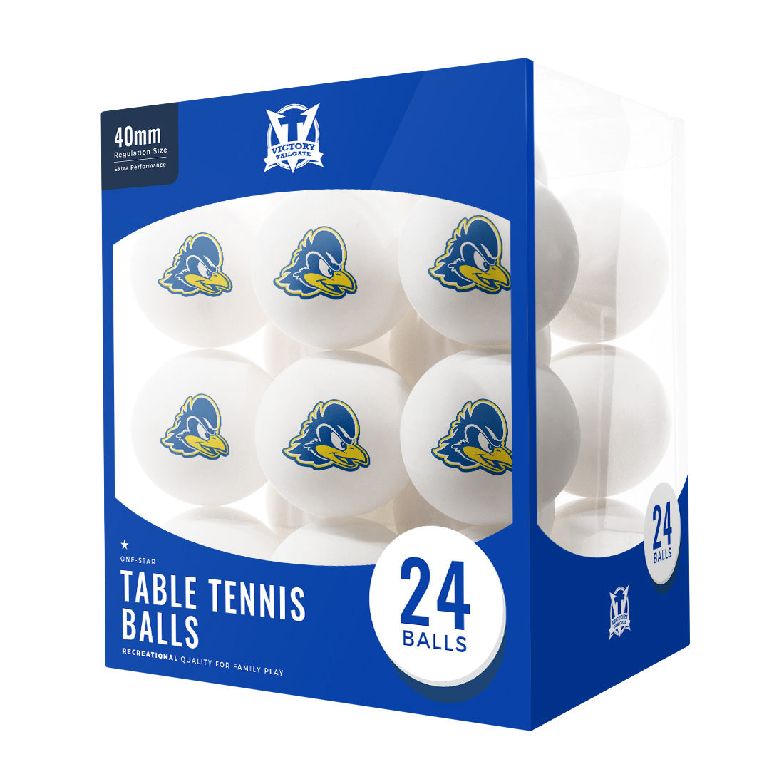 Delaware Fightin' Blue Hens Ping Pong Balls (24-Pack)