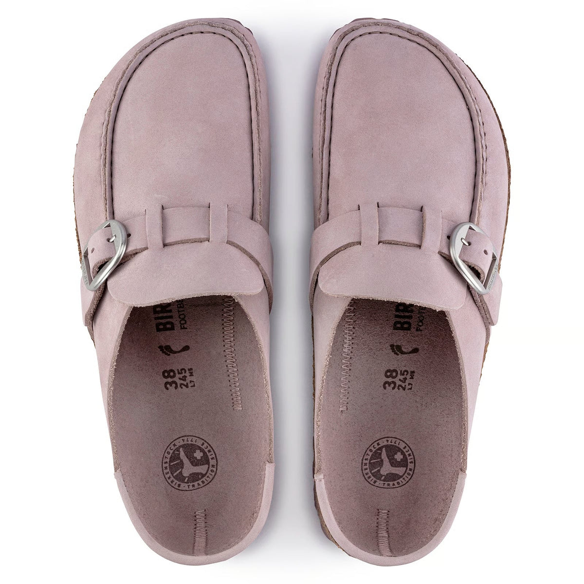 Birkenstock Unisex Buckley Nubuk Leather Yomo Lilac