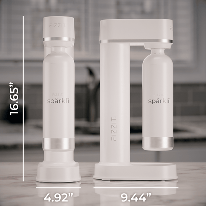 Fizzit™ Spärklï Carbonated Water Soda Maker with Stainless Steel Bottle – Dishwasher Safe Bottles - Sparkling Water Maker