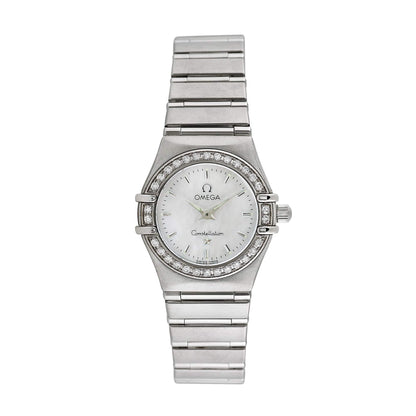 Pre-owned Omega Women's Constellation 22.5mm Stainless Steel Wristwatch - 1466.71