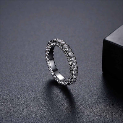 Cubic Zirconia & Silvertone Band