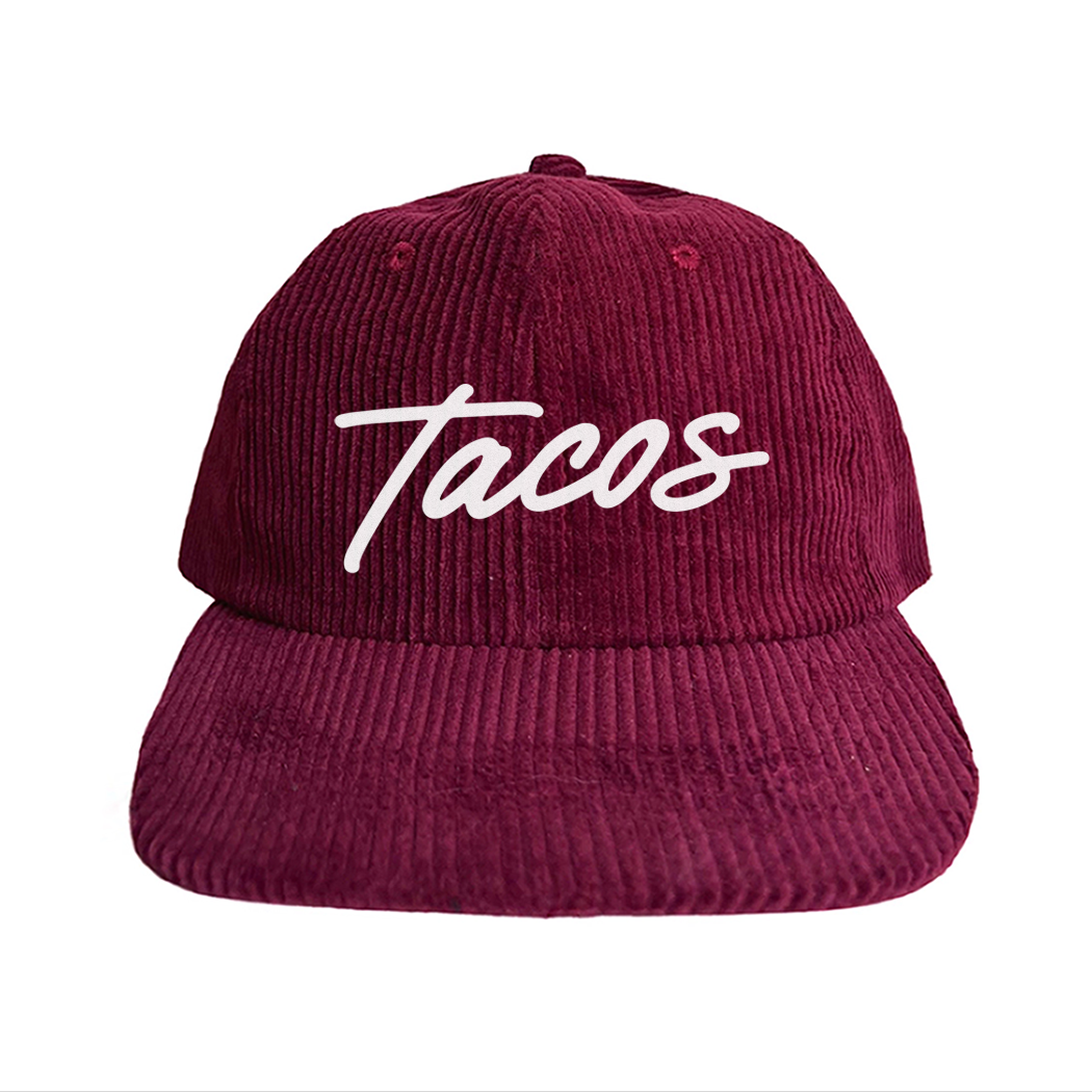 Frankie Jean Tacos Cursive Corduroy Cap