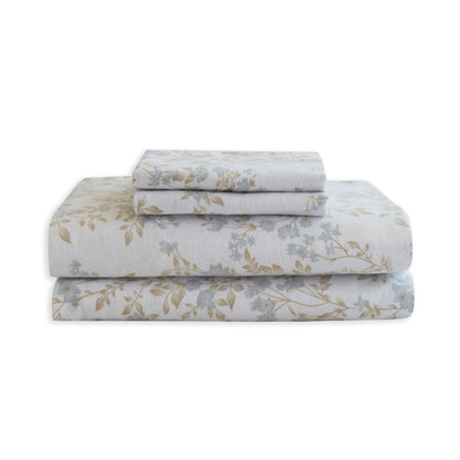 Elegant Comfort 4-Piece Holiday Cotton Flannel Sheet Set - 100% Turkish Cotton