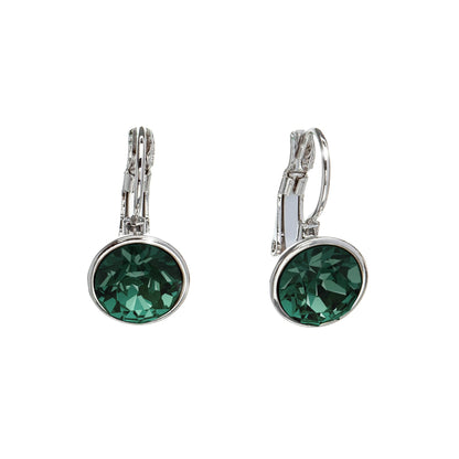 Classic Leverback Earrings with Sparkling Swarovski Crystals by callura
