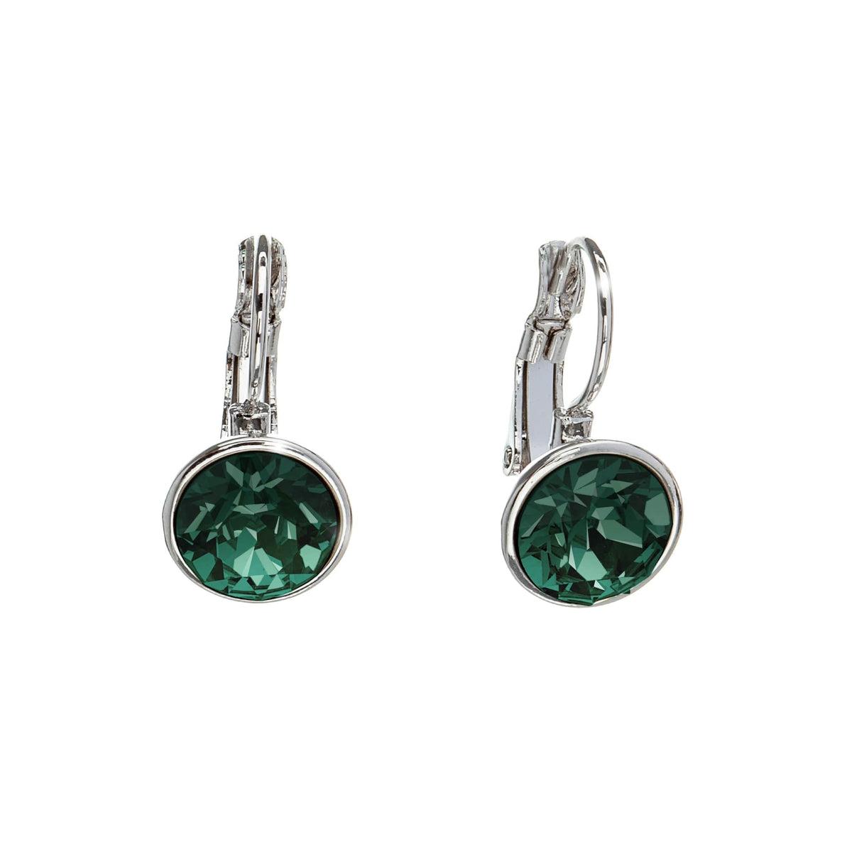 Classic Leverback Earrings with Sparkling Swarovski Crystals