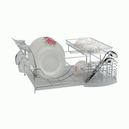 Better Chef 22-Inch 2-Tier Chrome Dish Rack