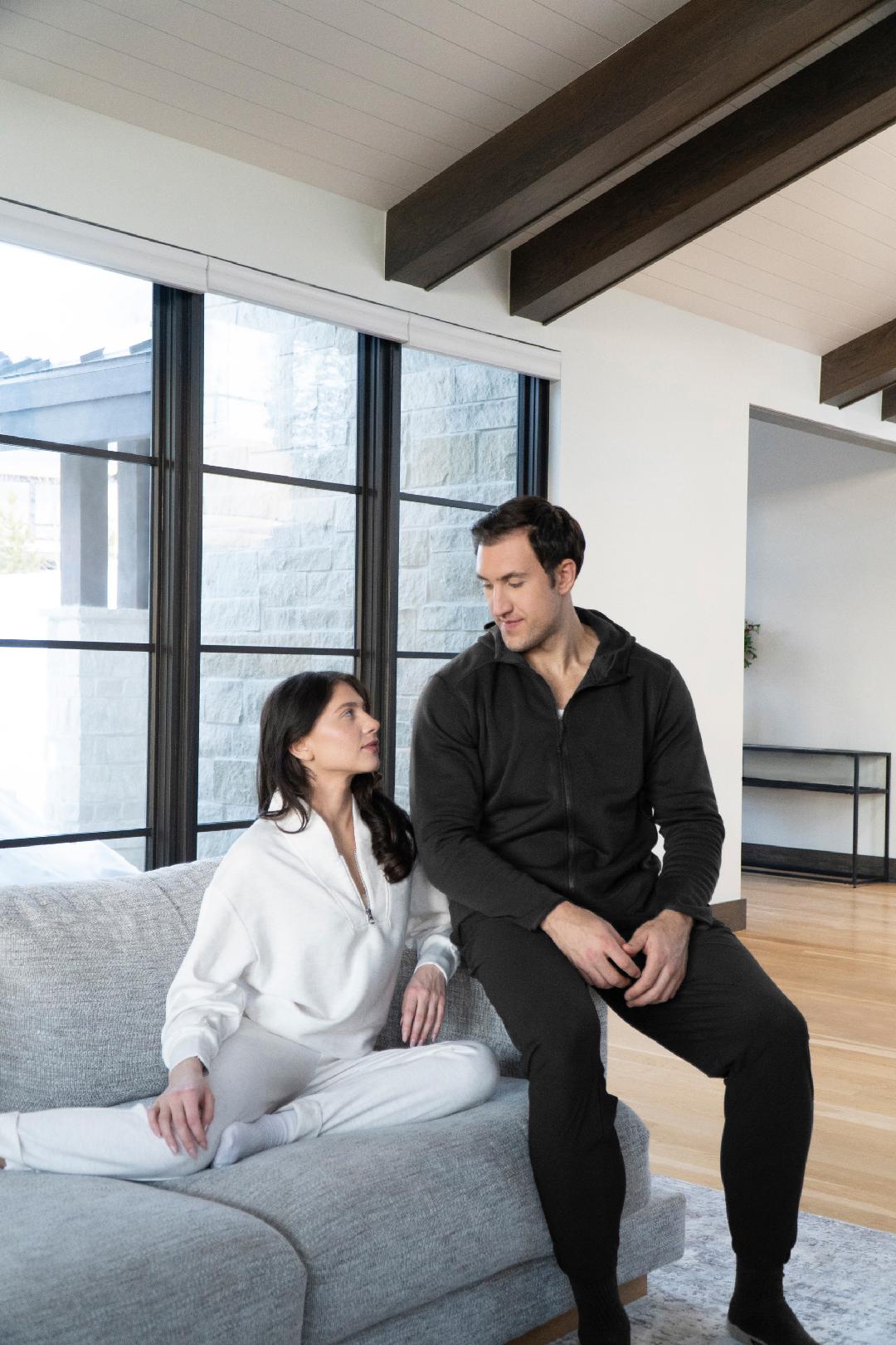90 Degree by Reflex Men's Softlite Full Zip Jacket and Jogger Set