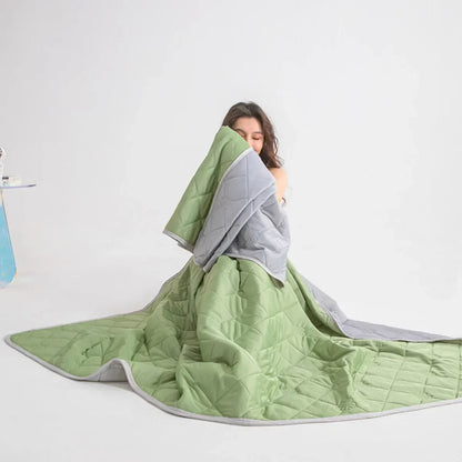 Dual-Sided Cooling Throw Blanket