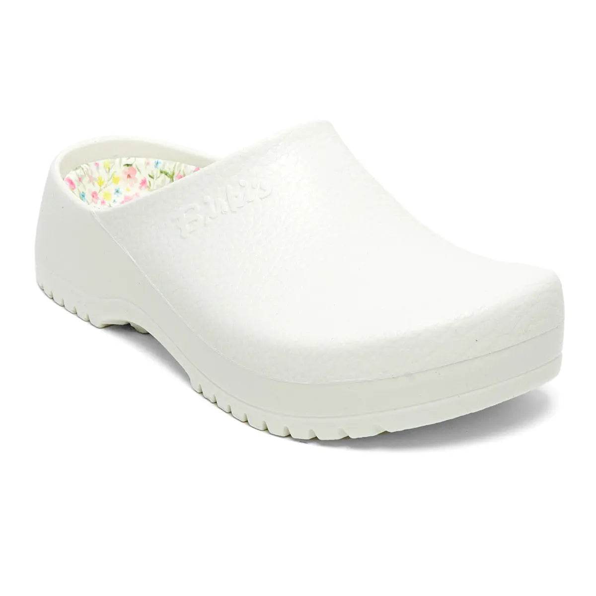 Birkenstock Super-Birki Vegan Polyurethane White Clogs