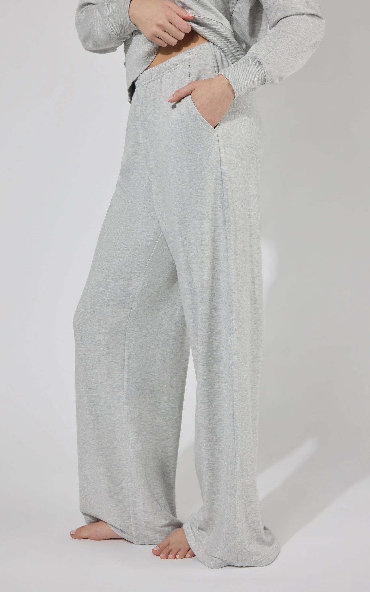 90 Degree by Reflex Modal Terry Relaxed Wide Pant