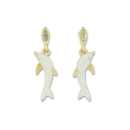 Dolphin Earrings White Khloelle LC0070828