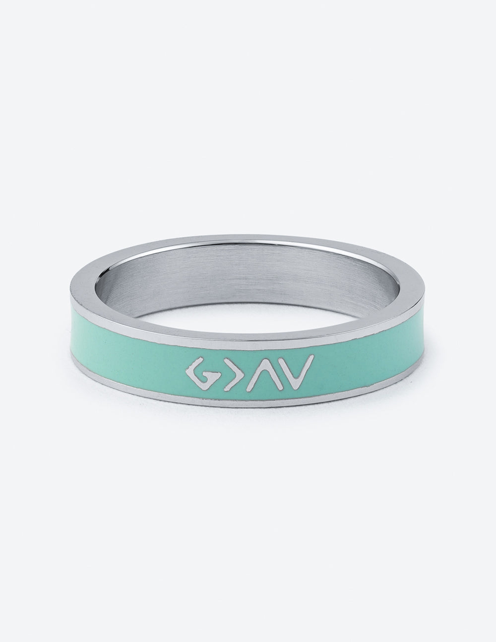 Elevated Faith Mint Enamel Highs and Lows Ring