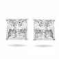 Swarovski Attract Square Crystal Silver Earrings