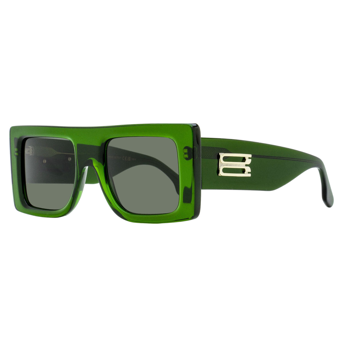 Victoria Beckham B-Monogram Rectangle Sunglasses VB677S 001 Black 51mm