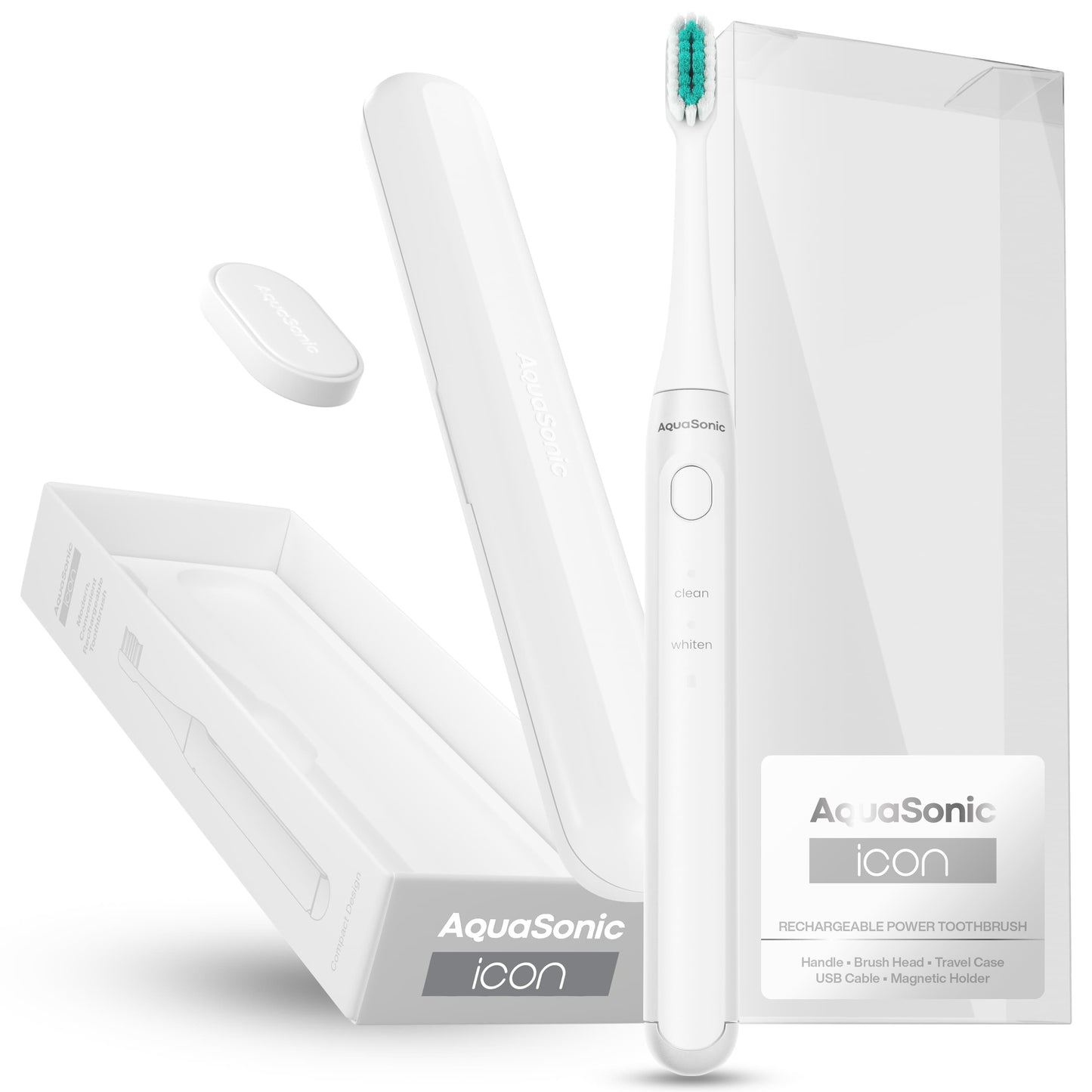 Aquasonic Icon Rechargeable Power Toothbrush