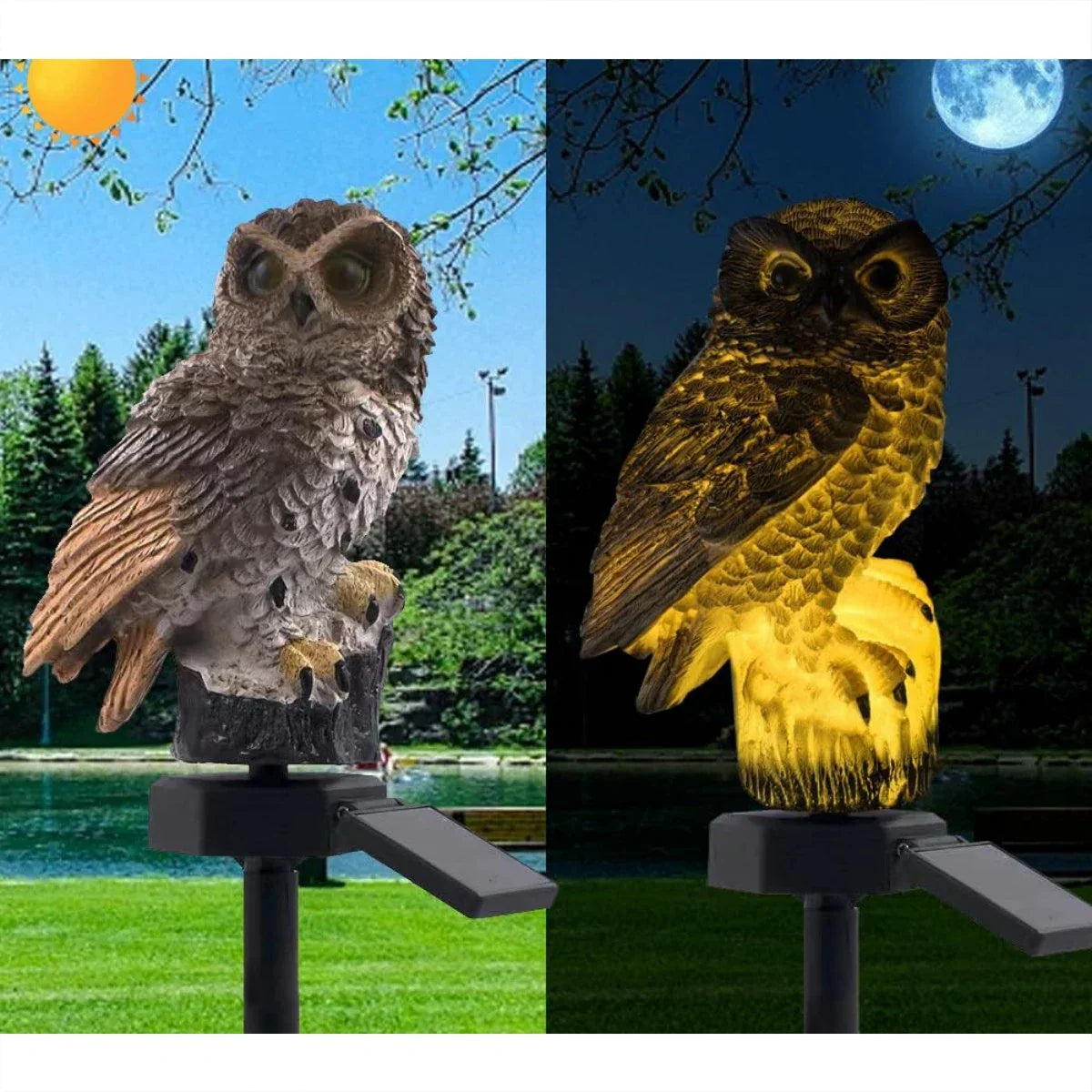 Cute Owl Solar Garden Decoration Light