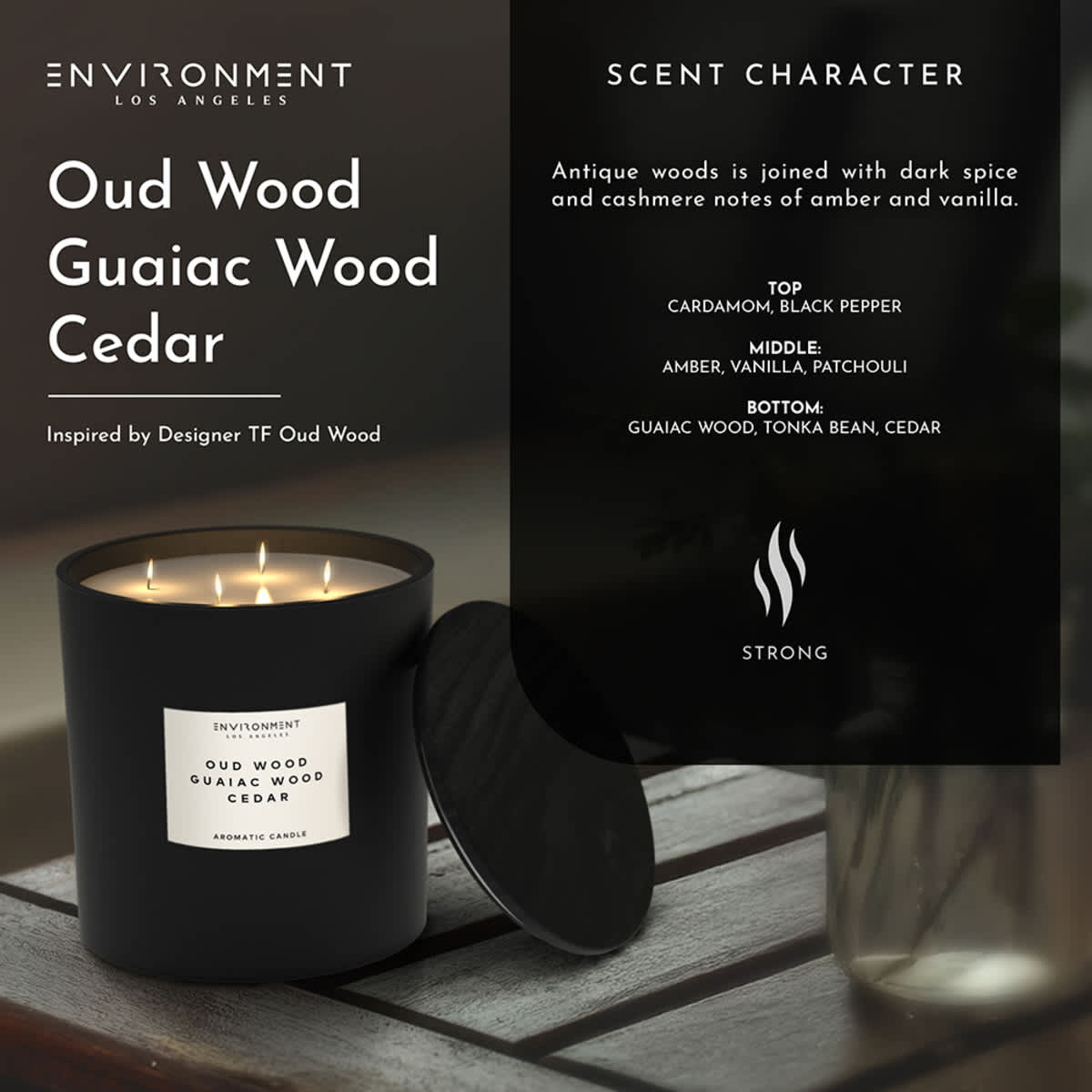 ENVIRONMENT 55oz Candle SeaWater Ozone OakMoss