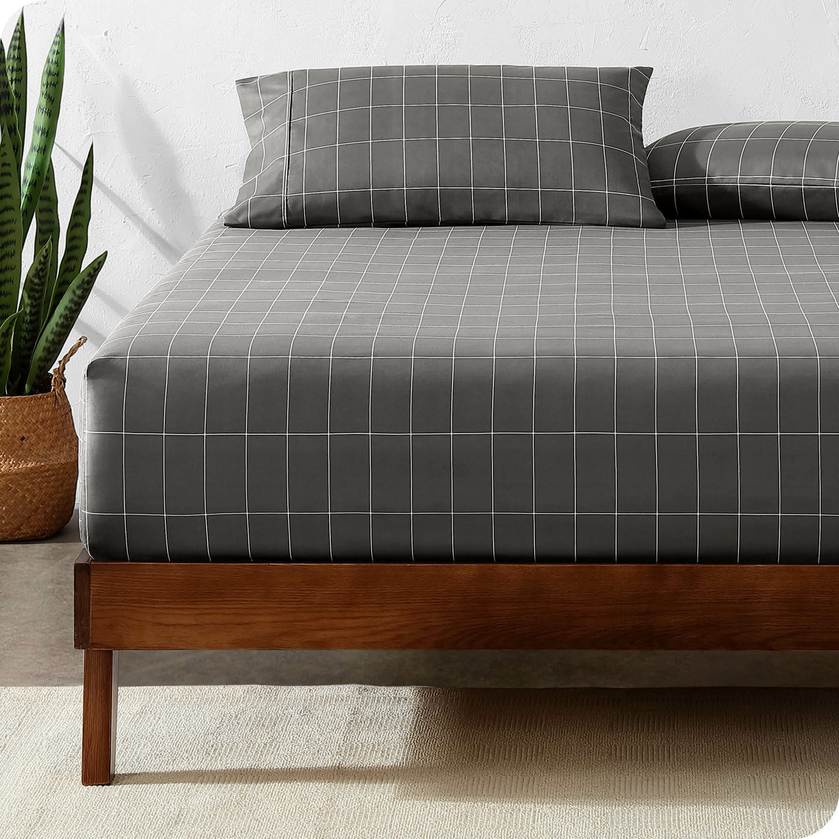 Bare Home Double Brushed Fitted Sheet