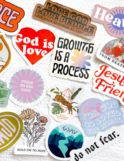 Elevated Faith Mystery Sticker 4-Pack
