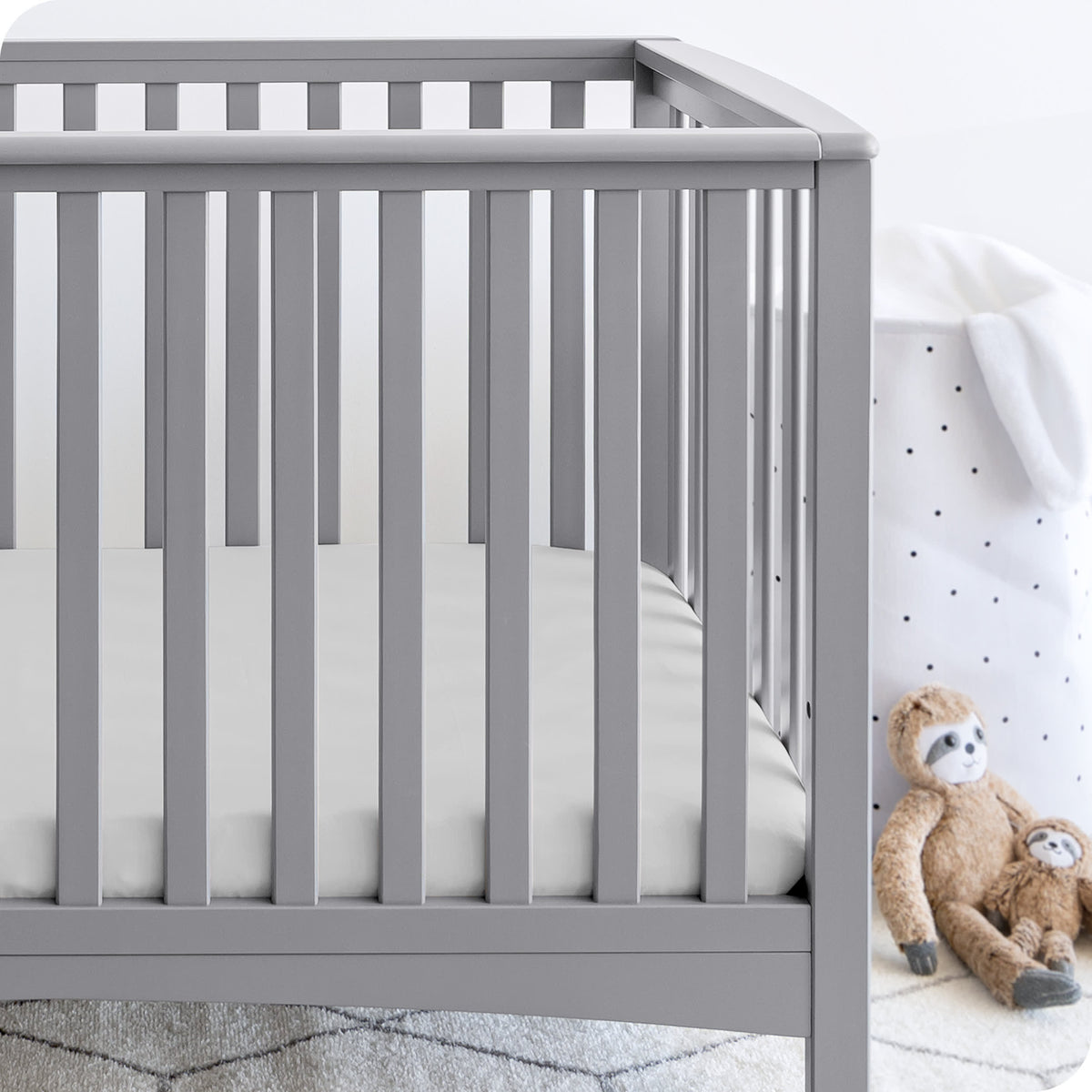Bare Home Fitted Crib Microfiber Sheet