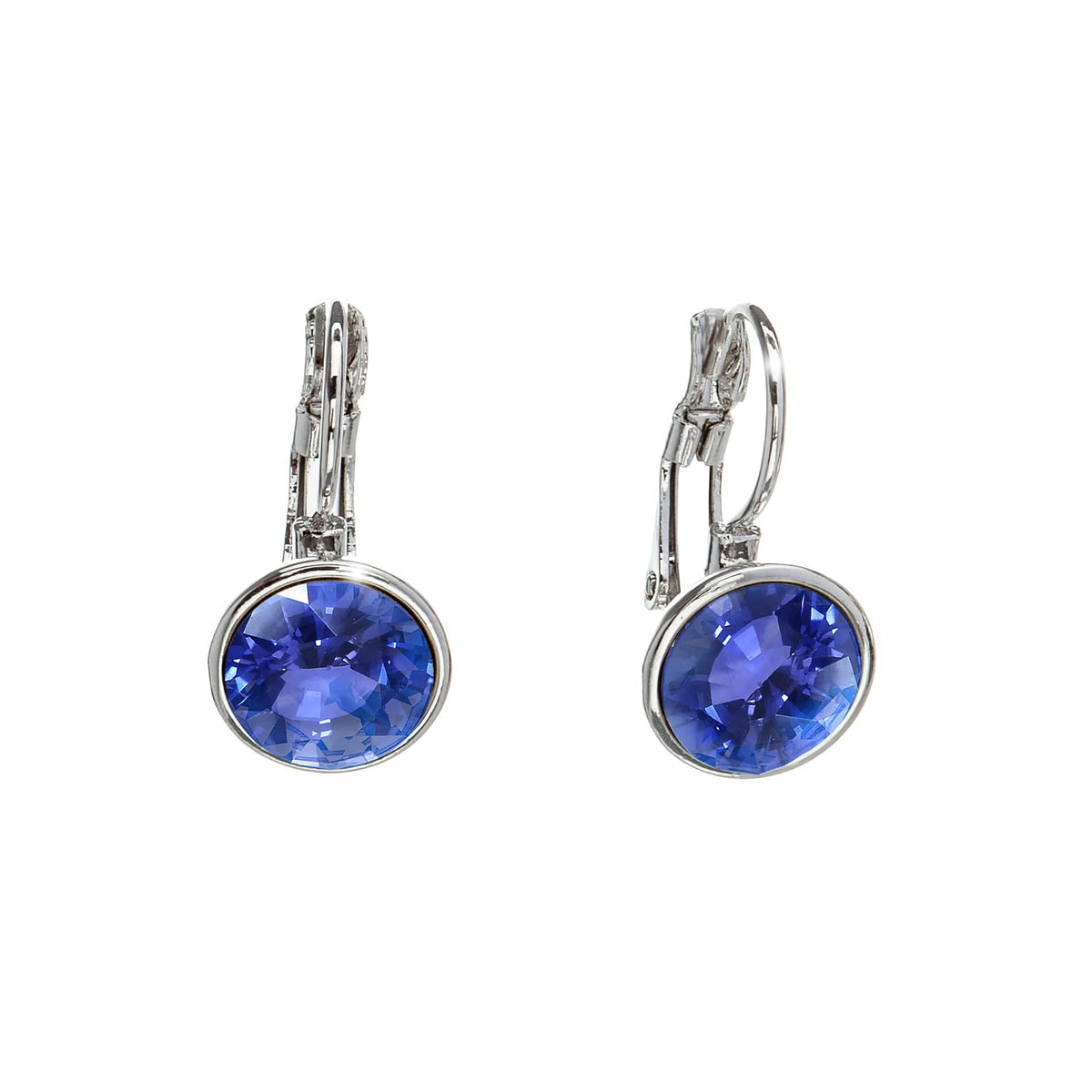 Classic Leverback Earrings with Sparkling Swarovski Crystals