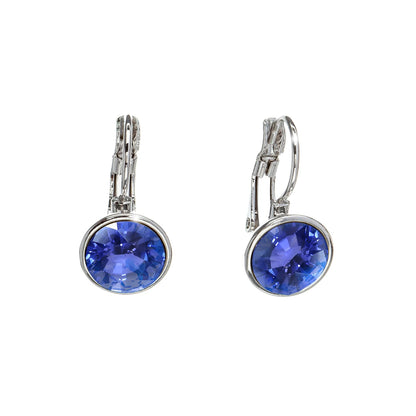 Classic Leverback Earrings with Sparkling Swarovski Crystals
